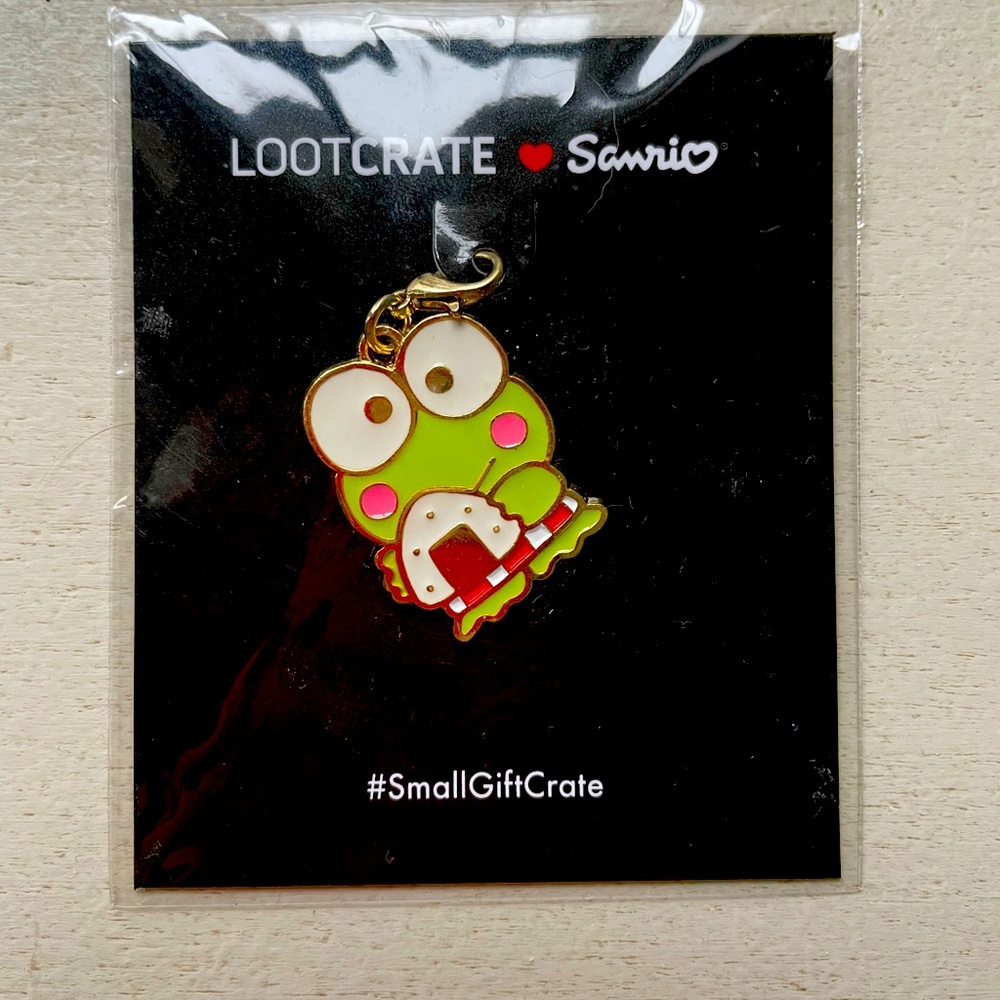 LootCrate Sanrio Keroppi Frog Charm Clip LootCrate 2017.( in original packaging)